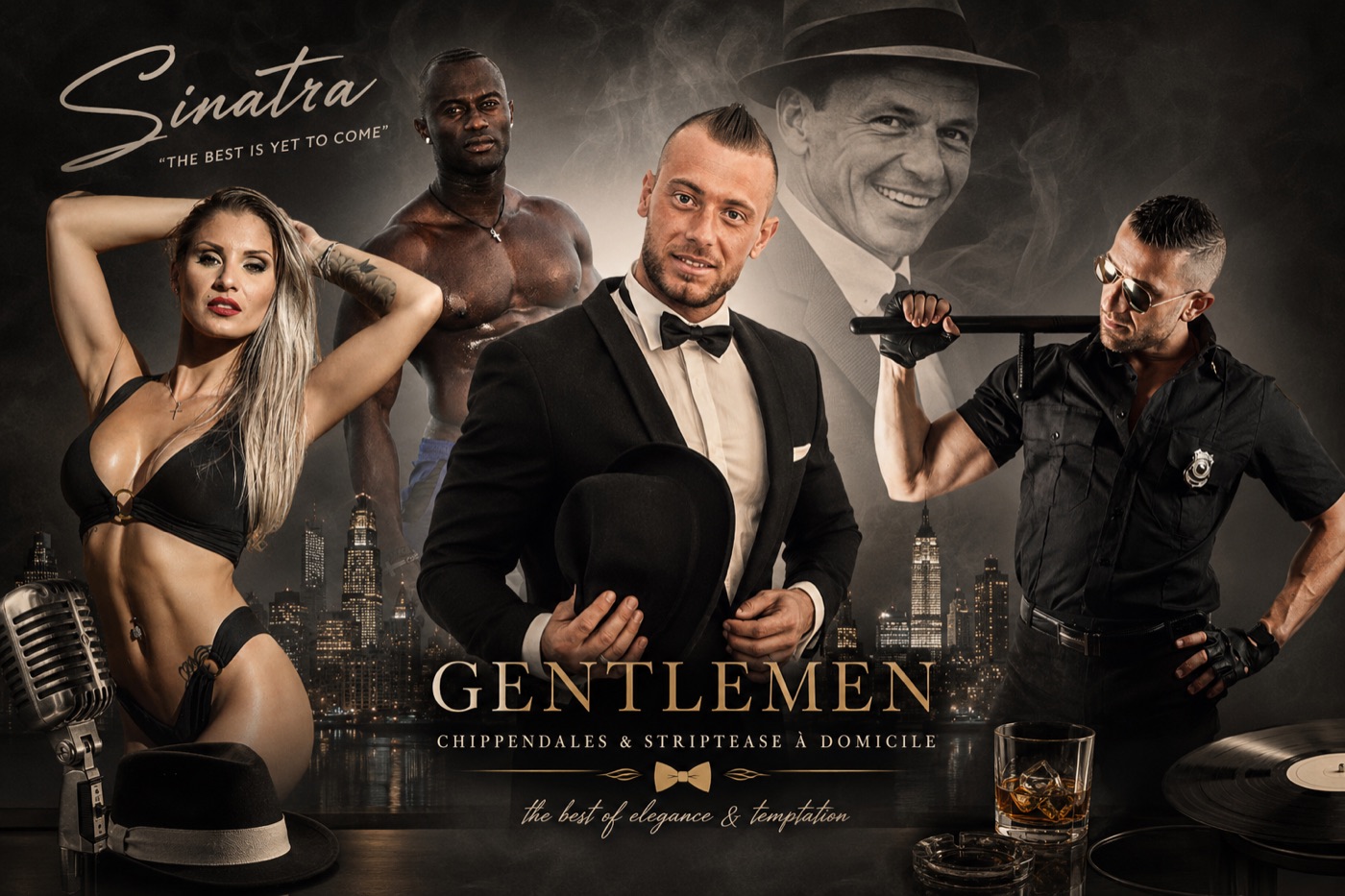Les Gentlemen — Show Chippendales & Striptease à domicile, élégance & tentation