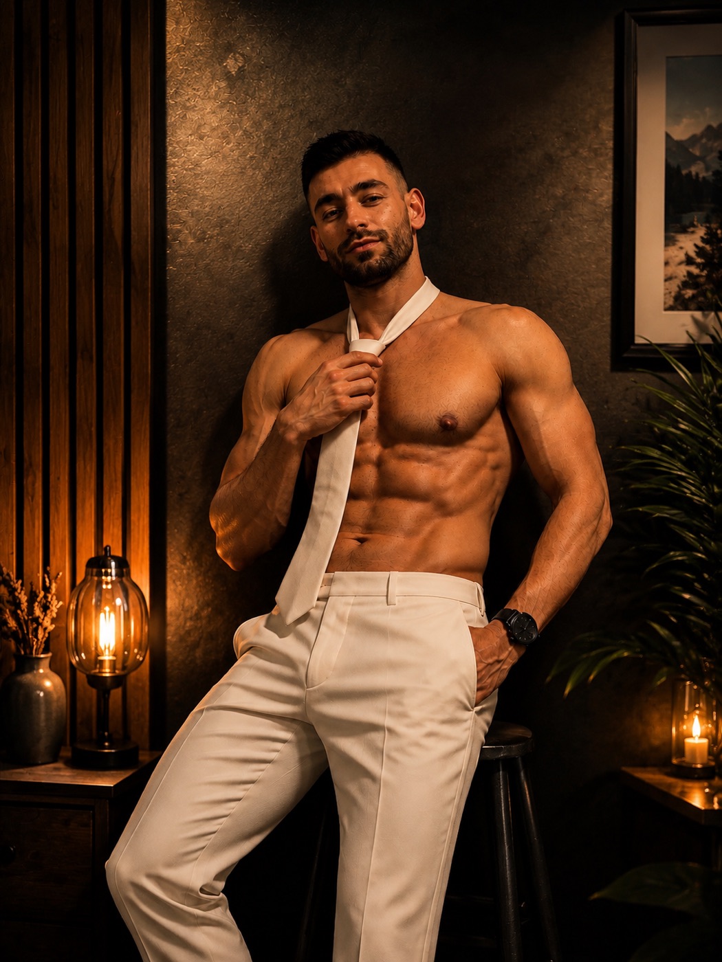 Jordan - jeune chippendale stripteaseur James Bond Marseille PACA